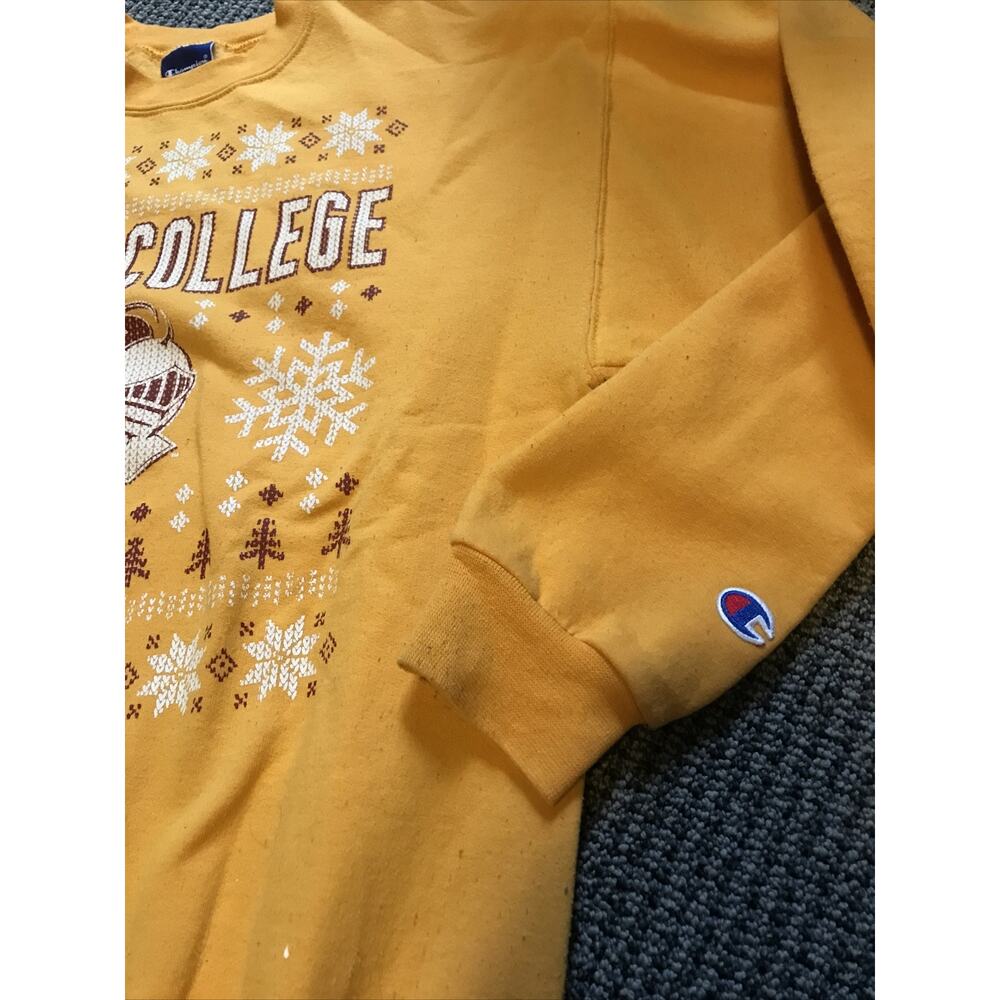 Calvin College‎ Knights Christmas Sweatshirt Champion Size Medium - Picture 3 of 4